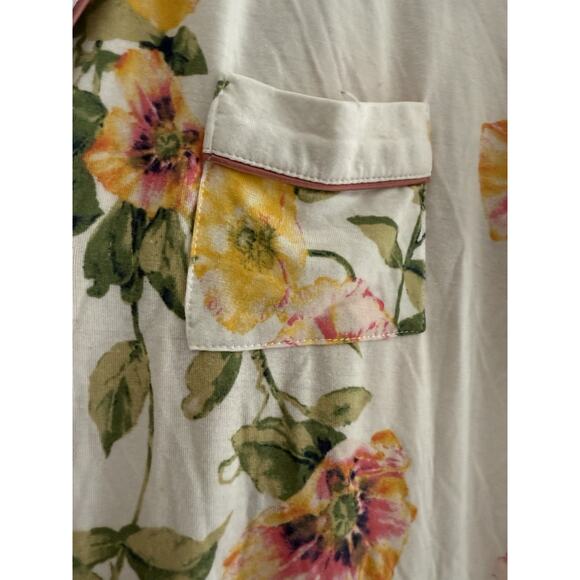 Rachel Parcell Nordstrom M Multi Floral Garden Modal Blend Pajama Pants Set - Picture 4 of 7